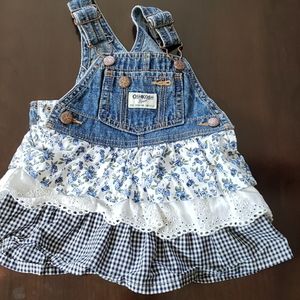 Baby girls skirt overalls